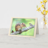 Halte die Kleinigkeiten fest: Chipmunk Karte (Gelbe Blume)