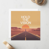 Halte die Vision Mitteilungskarte (Vorderseite/Rückseite Beispiel)