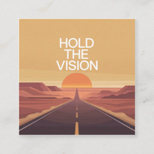 Halte die Vision Quadratische Visitenkarte