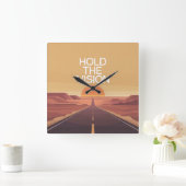 Halte die Vision Quadratische Wanduhr (Zuhause)