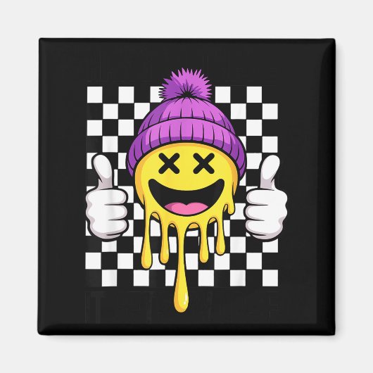 Halte Durch Es Wird Schlimmer Retro-Thema Lustig S Magnet (Vorne)