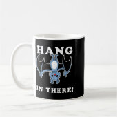 Halte Durch Fledermaus - Lustiger Fledermaus Hallo Kaffeetasse (Links)