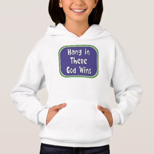 Halte durch - Gott siegt Hoodie (Vorderseite)