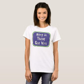 Halte durch - Gott siegt T-Shirt (Vorne ganz)