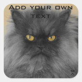 Halte es an... quadratischer aufkleber (Vorderseite)