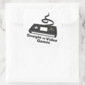 Halte es dem Mann fest! (oder wer auch immer..) Quadratischer Aufkleber (Tasche)