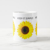 Halte es einfach Jumbo-Tasse (Vorderseite)