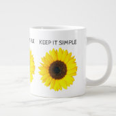Halte es einfach Jumbo-Tasse (Rechts)