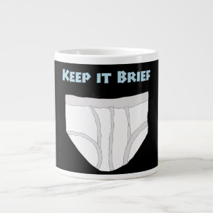 Halte es kurz Jumbo-Tasse
