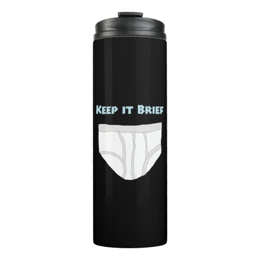 Halte es kurz thermosbecher (Vorderseite)