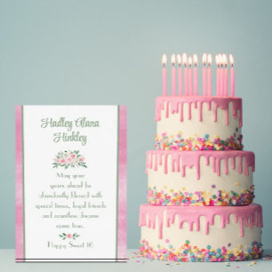 Halte Geschenk! Unique Sweet 16 Foto Block