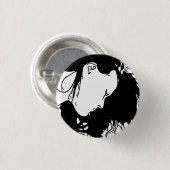 Halte ihr Haar zurück Button (Vorne & Hinten)