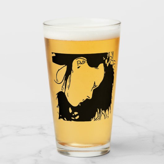 Halte ihr Haar zurück Glas (Vorne (Gefüllt))