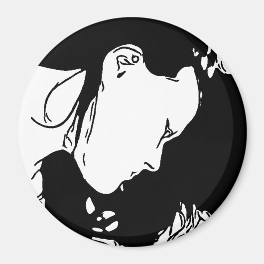 Halte ihr Haar zurück Magnet (Vorne)