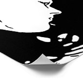 Halte ihr Haar zurück Poster (Ecke)