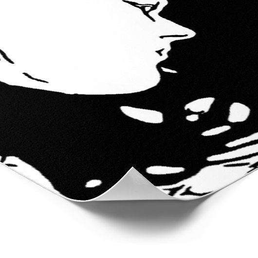 Halte ihr Haar zurück Poster (Ecke)