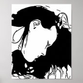 Halte ihr Haar zurück Poster (Vorne)