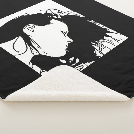 Halte ihr Haar zurück Sherpadecke (3/4)