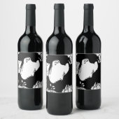 Halte ihr Haar zurück Weinetikett (Flaschen)