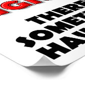 Halte mein Dignity Funny Poster (Ecke)