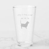 Halte meine Tasse, die ich gottesüße, diese Baseba Glas (Rückseite)