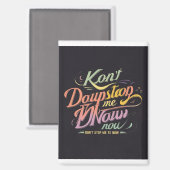 Halte mich jetzt nicht von Pastel-T-Shirt ab Magnet (Vorderseite/Rückseite)