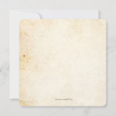 Haltegriffe Bäume Liebe Rustikale Hochzeit im Herb Einladung (Rückseite)