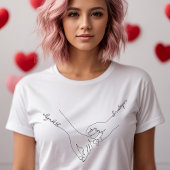 Haltegriffe für mehrere Individuelle Name T-Shirt