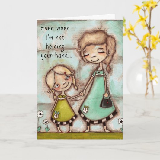 Haltegriffe - Geburtstagskarte Karte (Gelbe Blume)