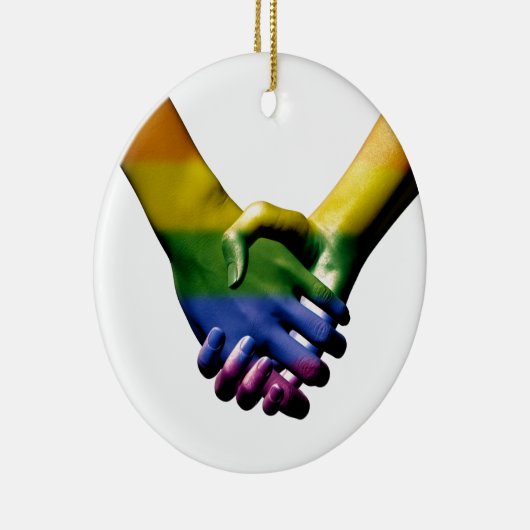 Haltegriffe von Gays Pride Keramik Ornament (Rechts)