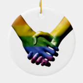 Haltegriffe von Gays Pride Keramik Ornament (Hinten)