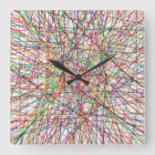 Halteklemme Quadratische Wanduhr (Vorderseite)