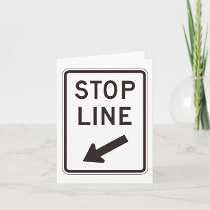 Haltelinien-Straßenschild Karte