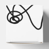 Haltemuster: Abstrakt schwarz, weiß, grau und rot Geschenkschachtel (Oben)