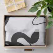 Haltemuster: Abstrakt schwarz, weiß, grau und rot Seidenpapier (Geschenk)