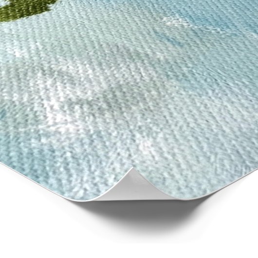 Halten am Kreuz Poster (Ecke)