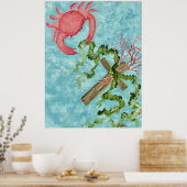 Halten am Kreuz Poster (Küche)