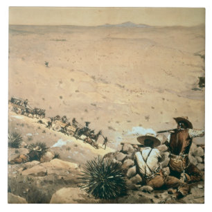 "Halten", c.1900 (Öl auf Leinwand) Fliese