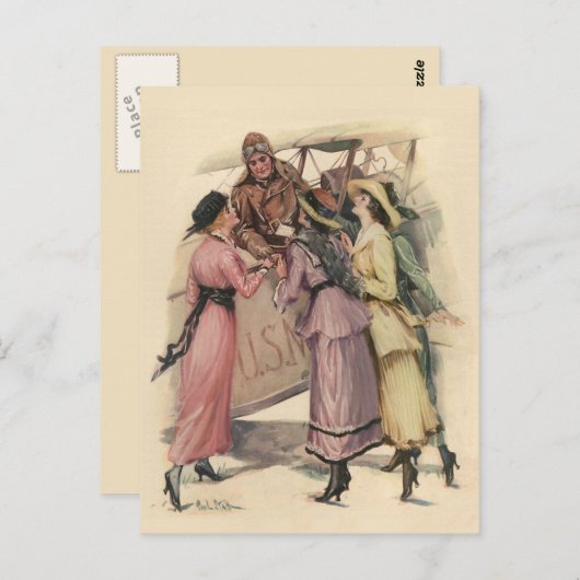 Halten der E-Mail Postkarte (Vorne/Hinten)