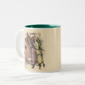 Halten der E-Mail Zweifarbige Tasse (Vorderseite Links)