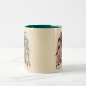Halten der E-Mail Zweifarbige Tasse (Mittel)