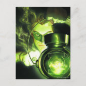 Halten der grünen Laterne Postkarte (Vorderseite)