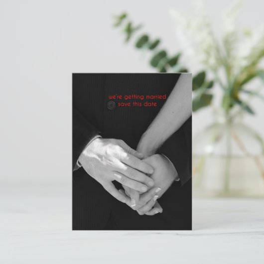 Halten der Hände Postkarte (Stehend Vorderseite)