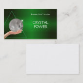 Halten des heilenden Kristallballs Visitenkarte (Vorne/Hinten)