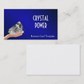 Halten des heilenden Kristalles Visitenkarte (Vorne/Hinten)