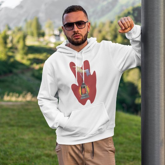 Halten einer Laterne Hoodie