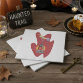 Halten einer Laterne Serviette