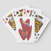 Halten einer Laterne Spielkarten (Rückseite)