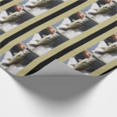 Halten eines Bass-Fisches, Geschenkverpackung Geschenkpapier (Ecke)