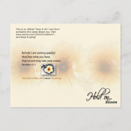 halten postkarte (Rückseite)